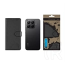 Tactical Xiaomi 15T Pro field notes tok álló, bőr hatású (flip, asztali tartó, bankkártya tartó, prémium) fekete