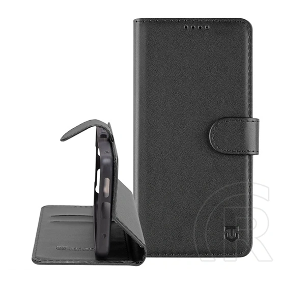 Tactical Xiaomi 15T field notes tok álló, bőr hatású (flip, asztali tartó, bankkártya tartó, prémium) fekete