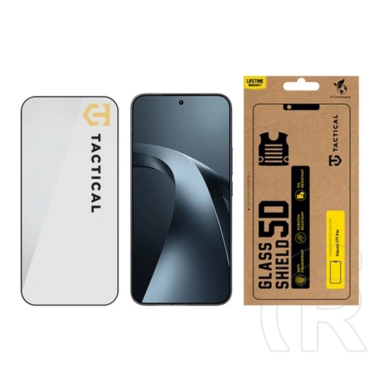 Tactical Xiaomi 17T Pro glass shield 5d képernyővédő üveg (5d, 0.33mm, 9h) fekete