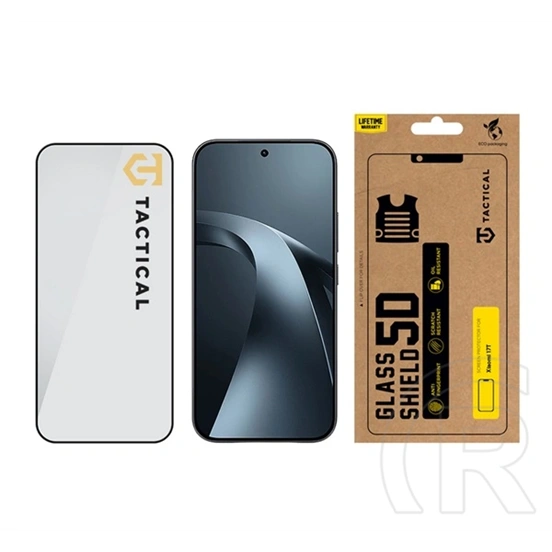 Tactical Xiaomi 17T glass shield 5d képernyővédő üveg (5d, 0.33mm, 9h) fekete