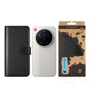 Tactical Xiaomi 17 Ultra field notes tok álló, bőr hatású (flip, asztali tartó, bankkártya tartó, prémium) fekete