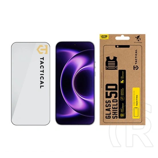 Tactical Xiaomi 17 Ultra glass shield 5d képernyővédő üveg (5d, 0.33mm, 9h) fekete