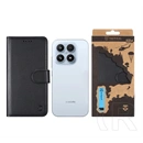 Tactical Xiaomi 17 field notes tok álló, bőr hatású (flip, asztali tartó, bankkártya tartó, prémium) fekete