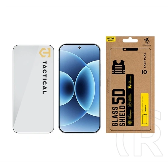 Tactical Xiaomi 17 glass shield 5d képernyővédő üveg (5d, 0.33mm, 9h) fekete