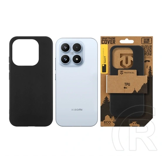 Tactical Xiaomi 17 tpu szilikon telefonvédő (ultravékony, ütésállóság) fekete