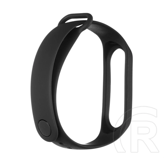Tactical Xiaomi MI Band 4  pótszíj (egyedi méret, szilikon) fekete