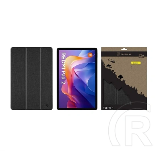 Tactical Xiaomi Redmi Pad 2 tok (álló, aktív flip, oldalra nyíló, trifold, fekete)