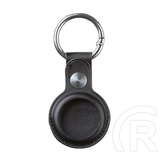 Tactical airtag beam leather bőr hatású tok (kulcstartó, karabíner) fekete Apple airtag