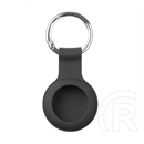Tactical airtag beam silicone szilikon tok (kulcstartó, karabíner) fekete Apple airtag