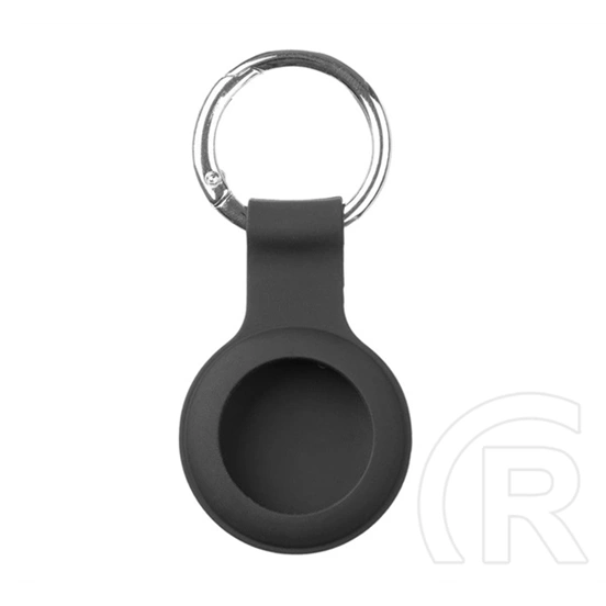 Tactical airtag beam silicone szilikon tok (kulcstartó, karabíner) fekete Apple airtag