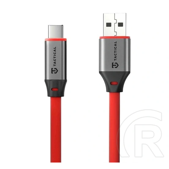 Tactical fat man 2.0 adatkábel (usb - type-c, 15w, gyorstöltő, 100cm) piros