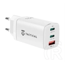 Tactical flashbang 2.0 hálózati töltő usb+2 type-c aljzat (65w, gan, gyorstöltő) fehér