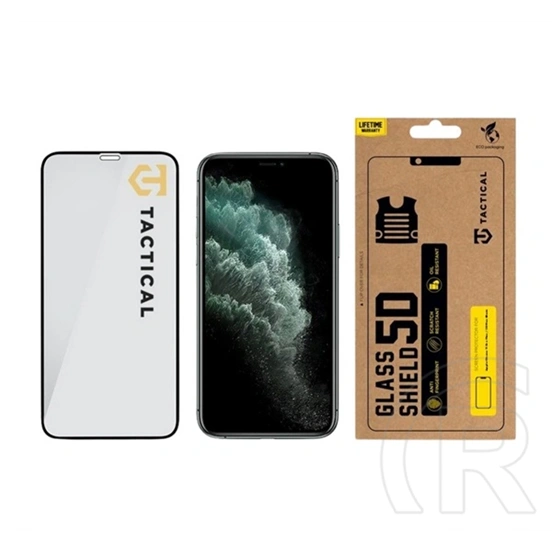 Tactical iPhone 11 Pro Max  glass shield 5d képernyővédő üveg (5d, 0.33mm, 9h) fekete