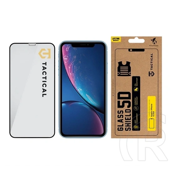 Tactical iPhone 11  glass shield 5d képernyővédő üveg (5d, 0.33mm, 9h) fekete