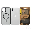 Tactical iPhone 11 magforce hypersand szilikon telefonvédő (ütésállóság, átlátszó hátlap, magsafe) fekete