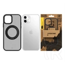 Tactical iPhone 11 magforce hyperstand szilikon telefonvédő (ütésállóság, átlátszó hátlap, magsafe, kitámasztó) fekete