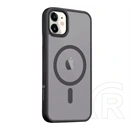 Tactical iPhone 11 magforce hyperstealth szilikon telefonvédő (ütésállóság, átlátszó matt hátlap, magsafe) fekete