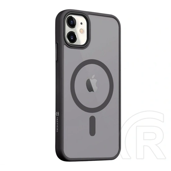 Tactical iPhone 11 magforce hyperstealth szilikon telefonvédő (ütésállóság, átlátszó matt hátlap, magsafe) fekete
