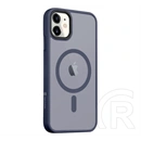 Tactical iPhone 11 magforce hyperstealth szilikon telefonvédő (ütésállóság, átlátszó matt hátlap, magsafe) sötétkék