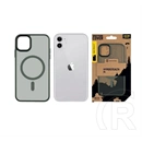 Tactical iPhone 11 magforce hyperstealth szilikon telefonvédő (ütésállóság, átlátszó matt hátlap, magsafe) sötétzöld