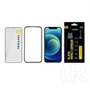 Tactical iPhone 12 Pro  impact armour glass képernyővédő üveg (3d, karcálló, antibakteriális + segédkeret) átlátszó