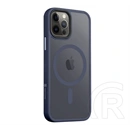 Tactical iPhone 12 Pro  magforce hyperstealth szilikon telefonvédő (ütésállóság, átlátszó matt hátlap, magsafe) sötétkék
