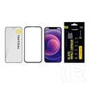 Tactical iPhone 12 mini impact armour glass képernyővédő üveg (3d, karcálló, antibakteriális + segédkeret) átlátszó