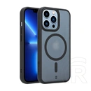 Tactical iPhone 13 Pro magforce hypersand szilikon telefonvédő (ütésállóság, átlátszó hátlap, magsafe) fekete