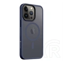 Tactical iPhone 13 Pro magforce hyperstealth szilikon telefonvédő (ütésállóság, átlátszó matt hátlap, magsafe) sötétkék