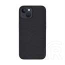 Tactical iPhone 13 magforce beaver szilikon telefonvédő (plüss belső, matt, magsafe, topográfiai minta) fekete