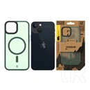 Tactical iPhone 13 magforce hypersand szilikon telefonvédő (ütésállóság, átlátszó hátlap, magsafe) sötétzöld