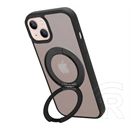 Tactical iPhone 13 magforce hyperstand szilikon telefonvédő (ütésállóság, átlátszó hátlap, magsafe, kitámasztó) fekete