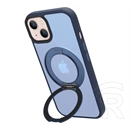 Tactical iPhone 13 magforce hyperstand szilikon telefonvédő (ütésállóság, átlátszó hátlap, magsafe, kitámasztó) sötétkék
