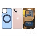 Tactical iPhone 13 magforce hyperstand szilikon telefonvédő (ütésállóság, átlátszó hátlap, magsafe, kitámasztó) sötétkék