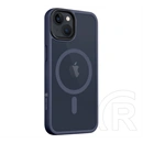 Tactical iPhone 13 magforce hyperstealth szilikon telefonvédő (ütésállóság, átlátszó matt hátlap, magsafe) sötétkék
