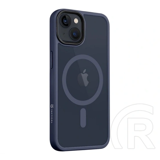 Tactical iPhone 13 magforce hyperstealth szilikon telefonvédő (ütésállóság, átlátszó matt hátlap, magsafe) sötétkék