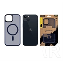 Tactical iPhone 13 magforce hyperstealth szilikon telefonvédő (ütésállóság, átlátszó matt hátlap, magsafe) sötétkék