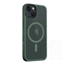 Tactical iPhone 13 magforce hyperstealth szilikon telefonvédő (ütésállóság, átlátszó matt hátlap, magsafe) sötétzöld