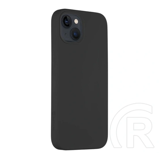 Tactical iPhone 13 magforce velvet smoothie szilikon telefonvédő (ütésálló, plüss belső, matt, magsafe) fekete