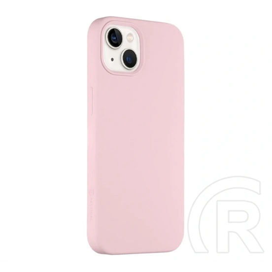Tactical iPhone 13 magforce velvet smoothie szilikon telefonvédő (ütésálló, plüss belső, matt, magsafe) rózsaszín