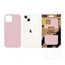 Tactical iPhone 13 magforce velvet smoothie szilikon telefonvédő (ütésálló, plüss belső, matt, magsafe) rózsaszín