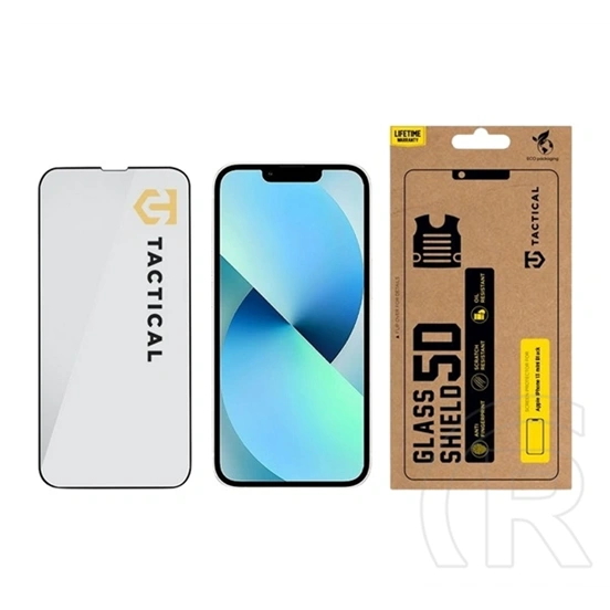 Tactical iPhone 13 mini glass shield 5d képernyővédő üveg (5d, 0.33mm, 9h) fekete