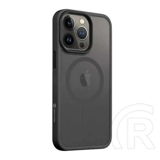 Tactical iPhone 13 mini magforce hyperstealth szilikon telefonvédő (ütésállóság, átlátszó matt hátlap, magsafe) fekete