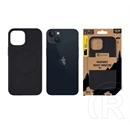 Tactical iPhone 13 mini magforce velvet smoothie szilikon telefonvédő (ütésálló, plüss belső, matt, magsafe) fekete