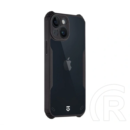 Tactical iPhone 13 mini quantum stealth szilikon védő (ütésálló, légpárnás sarok, átlátszó hátlap, kameravédő) fekete