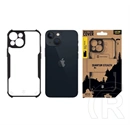 Tactical iPhone 13 mini quantum stealth szilikon védő (ütésálló, légpárnás sarok, átlátszó hátlap, kameravédő) fekete