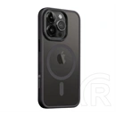 Tactical iPhone 14 Pro magforce hyperstealth szilikon telefonvédő (ütésállóság, átlátszó matt hátlap, magsafe) fekete