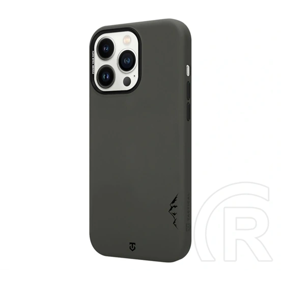 Tactical iPhone 14 Pro magforce velvet smoothie 2.0 szilikon telefonvédő (ütésállóság, matt, magsafe) sötétszürke