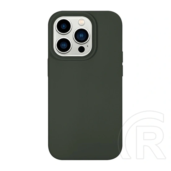 Tactical iPhone 14 Pro magforce velvet smoothie szilikon telefonvédő (ütésállóság, matt, magsafe) sötétszürke
