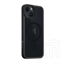 Tactical iPhone 14 magforce hyperstealth szilikon telefonvédő (ütésállóság, átlátszó matt hátlap, magsafe) fekete